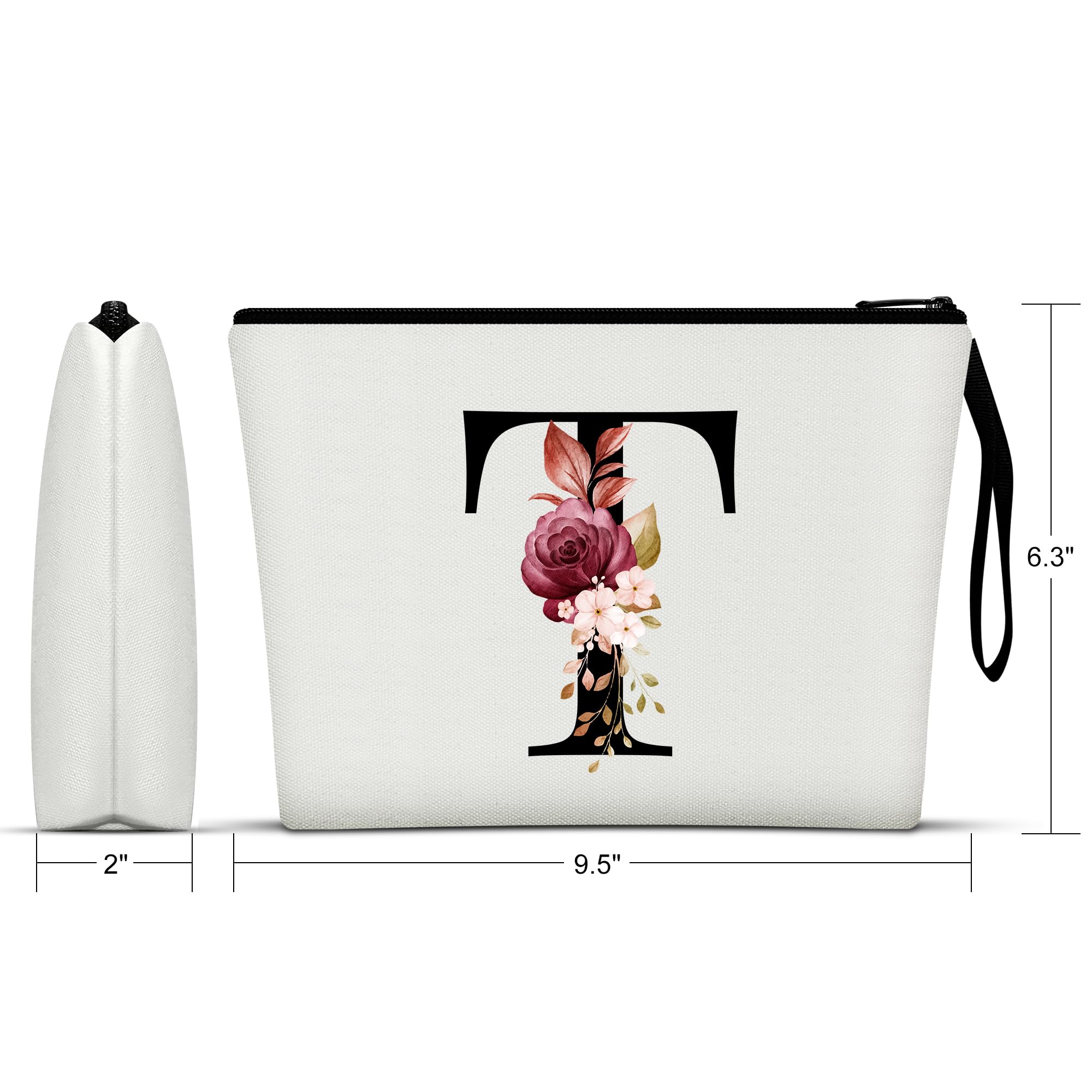 Vavabox A-Z makeup bag shows initial letter print with heart design for a personal gift.