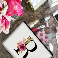 Vavabox A-Z makeup bag cotton canvas with silk lining for premium feel