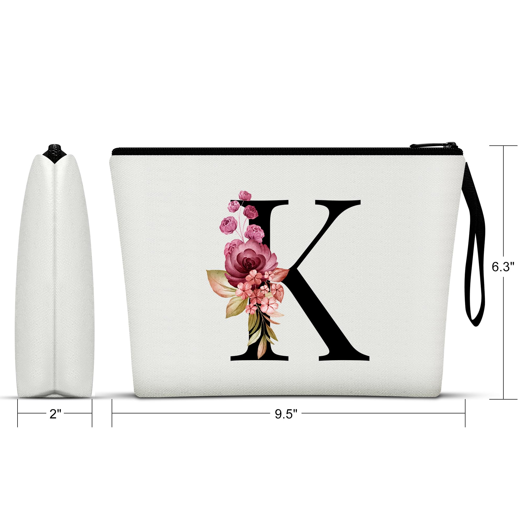 Vavabox personalized makeup bag zip close highlighting durable water resistant print for travel