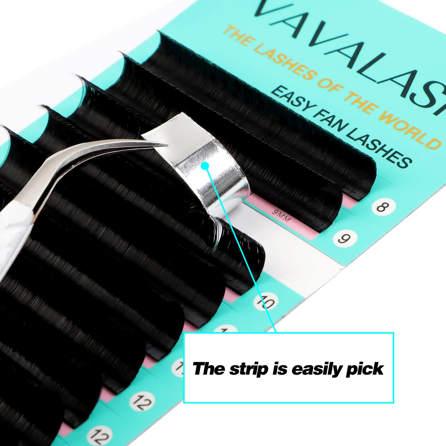 VAVALASH automatic blooming lashes fans in action illustrate self-fanning capability.