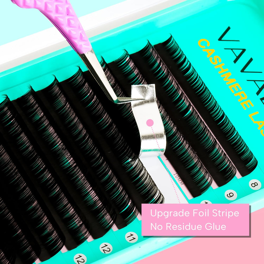 VAVALASH Cashmere Lashes offer 0.03-0.07 thickness for customizable volume.