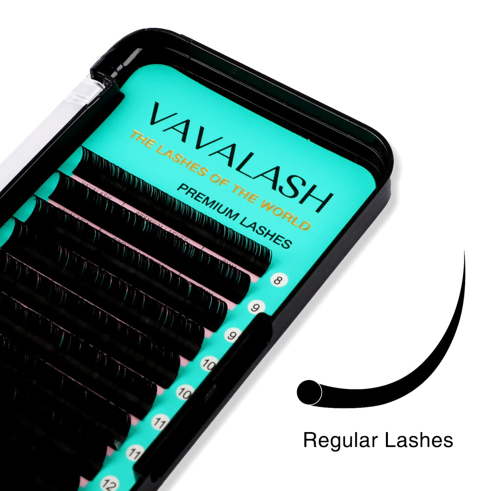 VAVALASH deep black matte finish enhances dramatic lash impact.