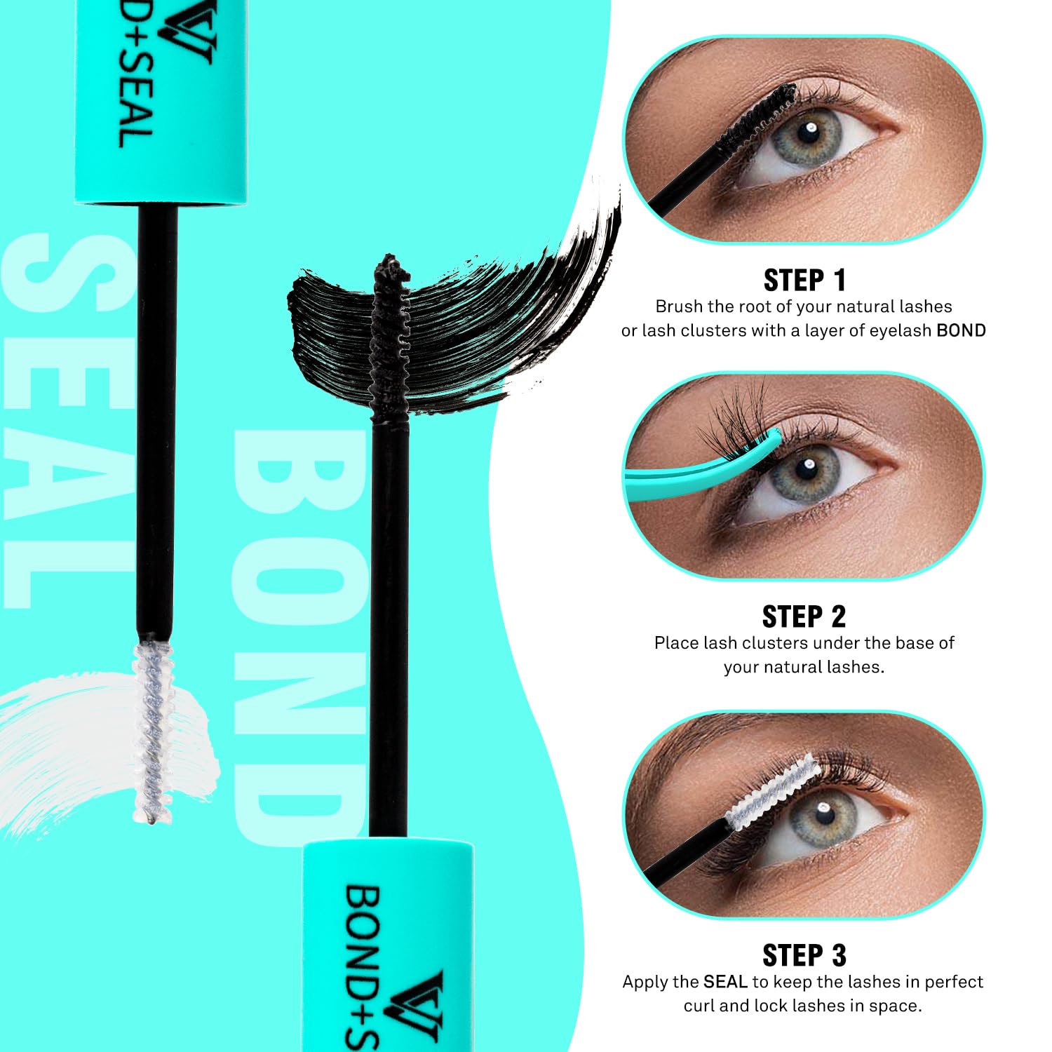 VAVALASH step-by-step DIY lashes with easy removal without residue.