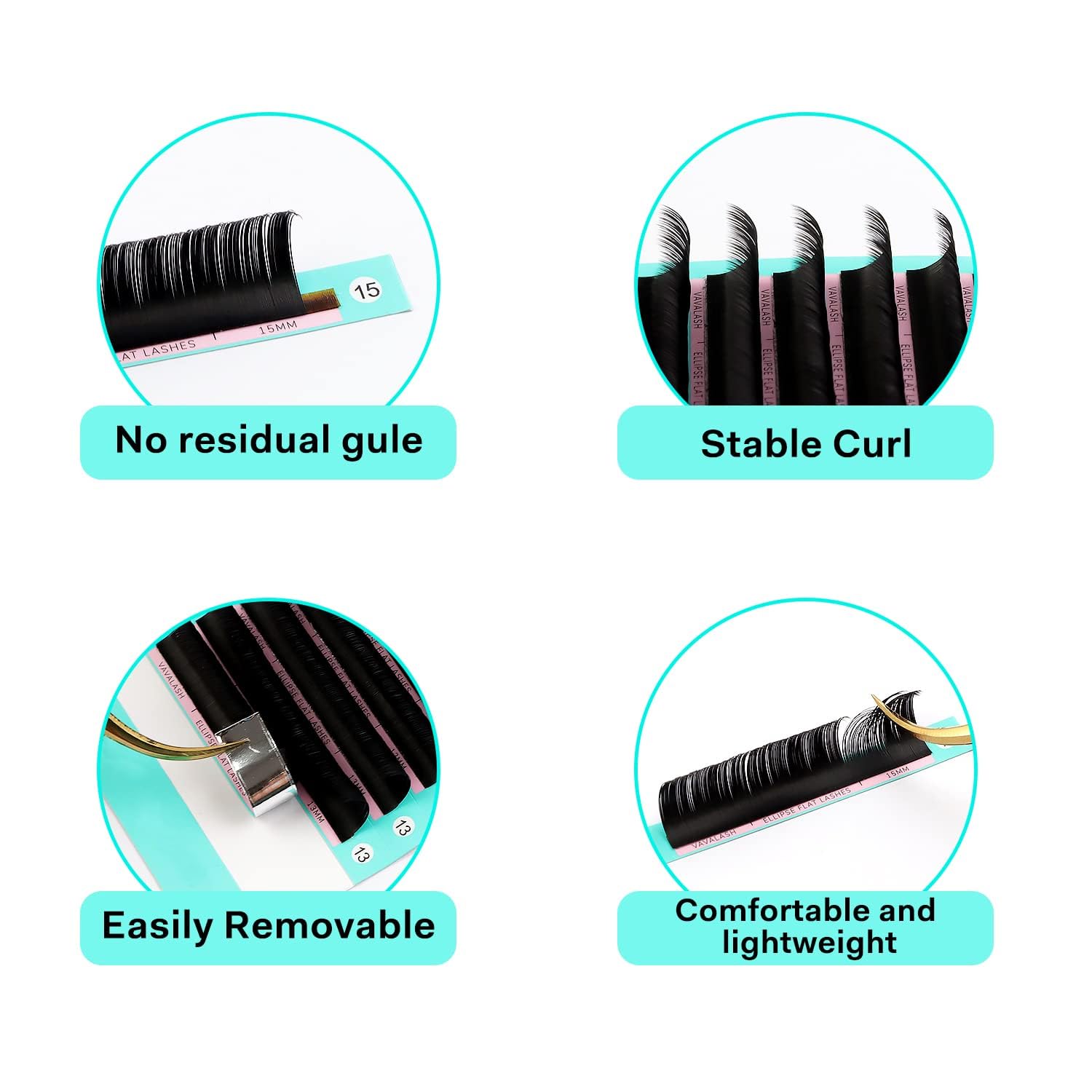 VAVALASH flatter base fills gaps for a fuller lash line and eyeliner effect.