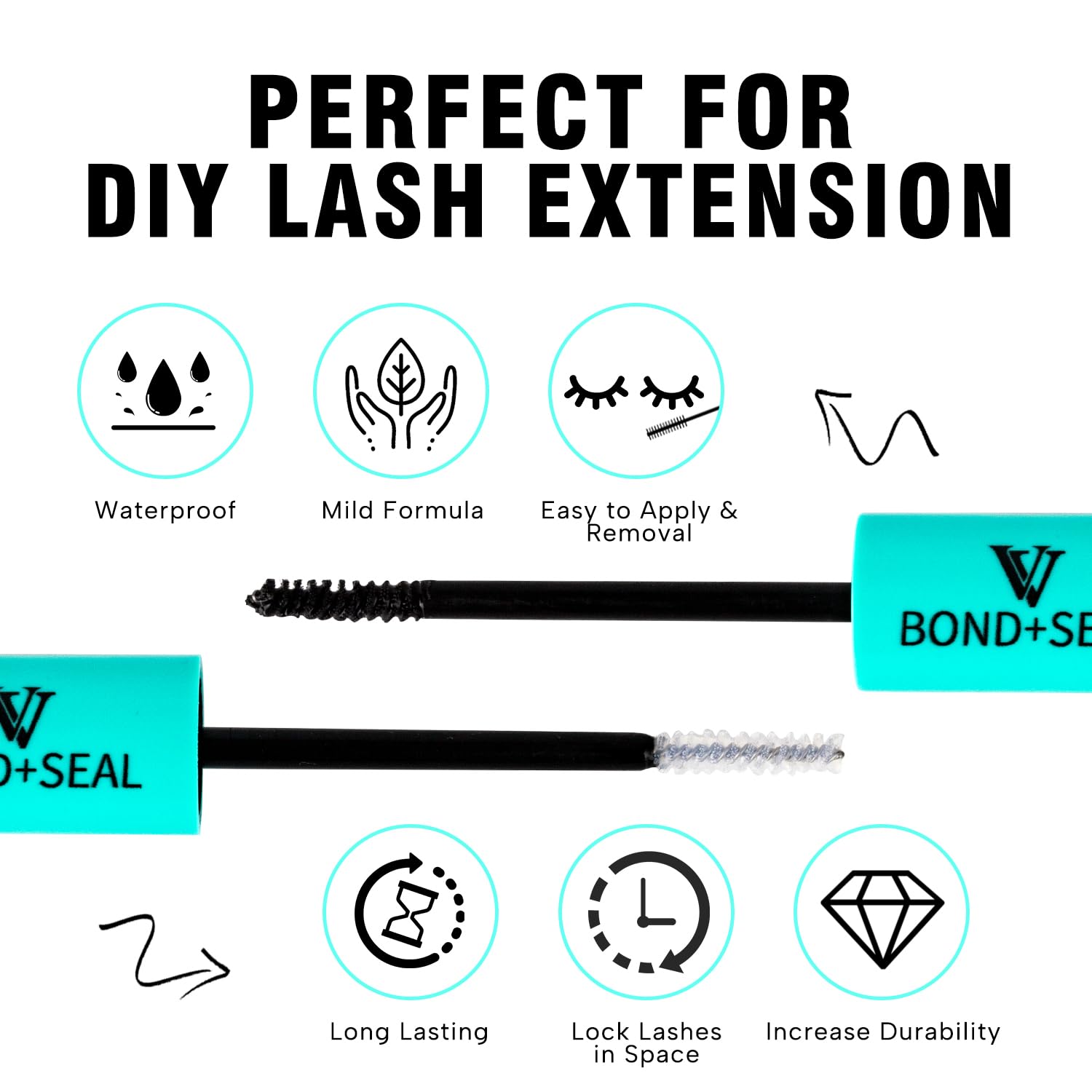 VAVALASH gentle formula minimizes irritation around eyes during application.