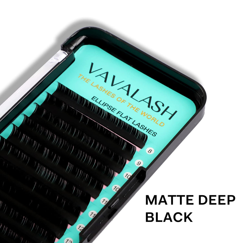 VAVALASH matte deep black finish creates thicker appearance with soft texture.