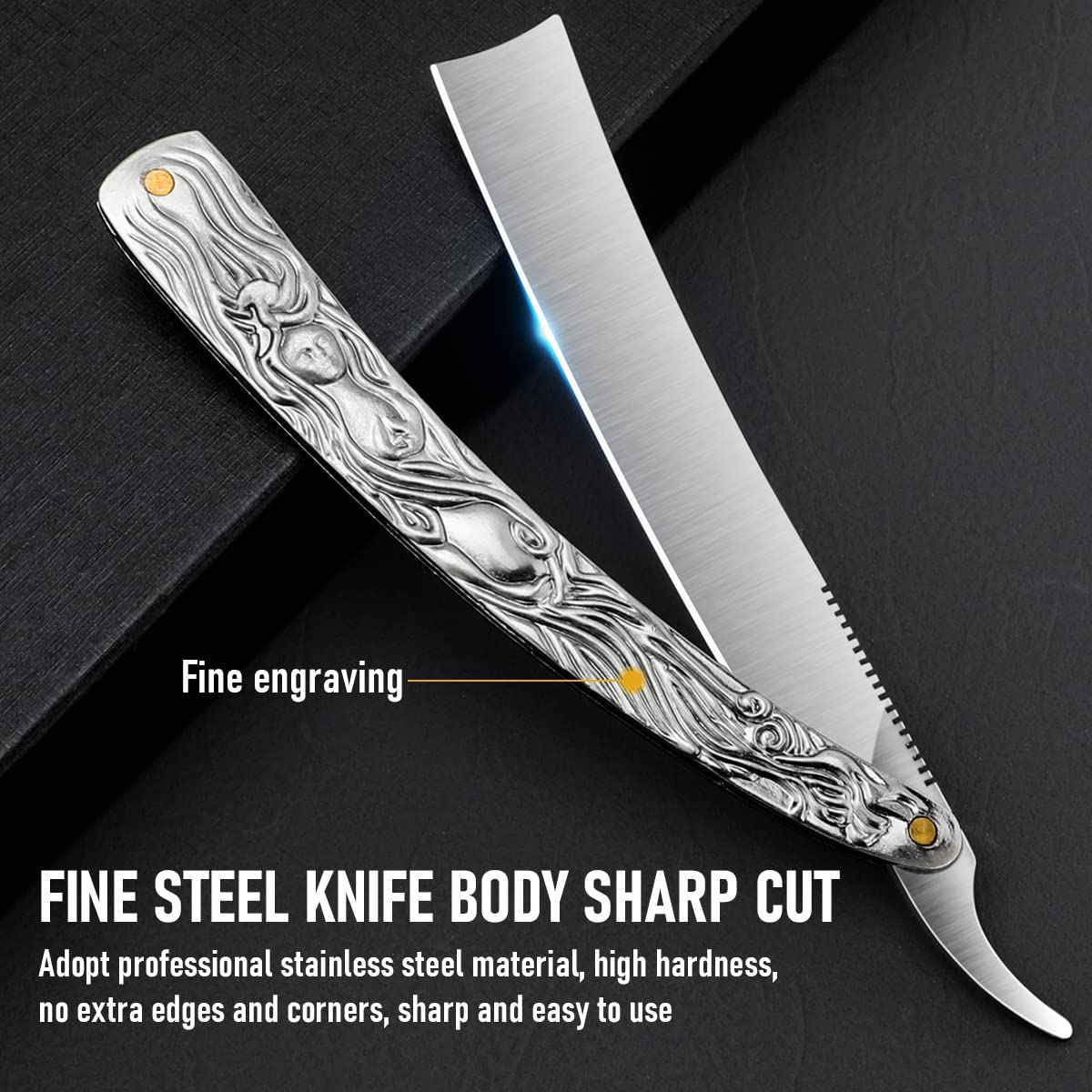 VCXOX professional straight razor cowhide-strop supports refined edge sharpening and blade life.