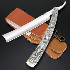 VCXOX professional straight razor folding-design for safe, compact storage and easy handling.