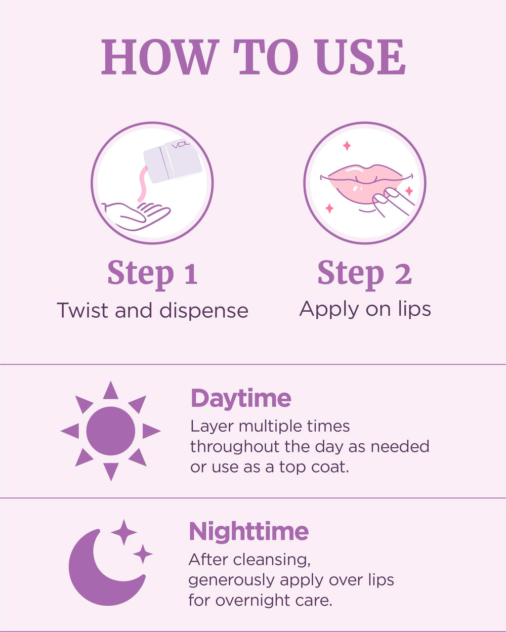 VDL Herbal Lipcerin Mallow leaf component conditioning lips.