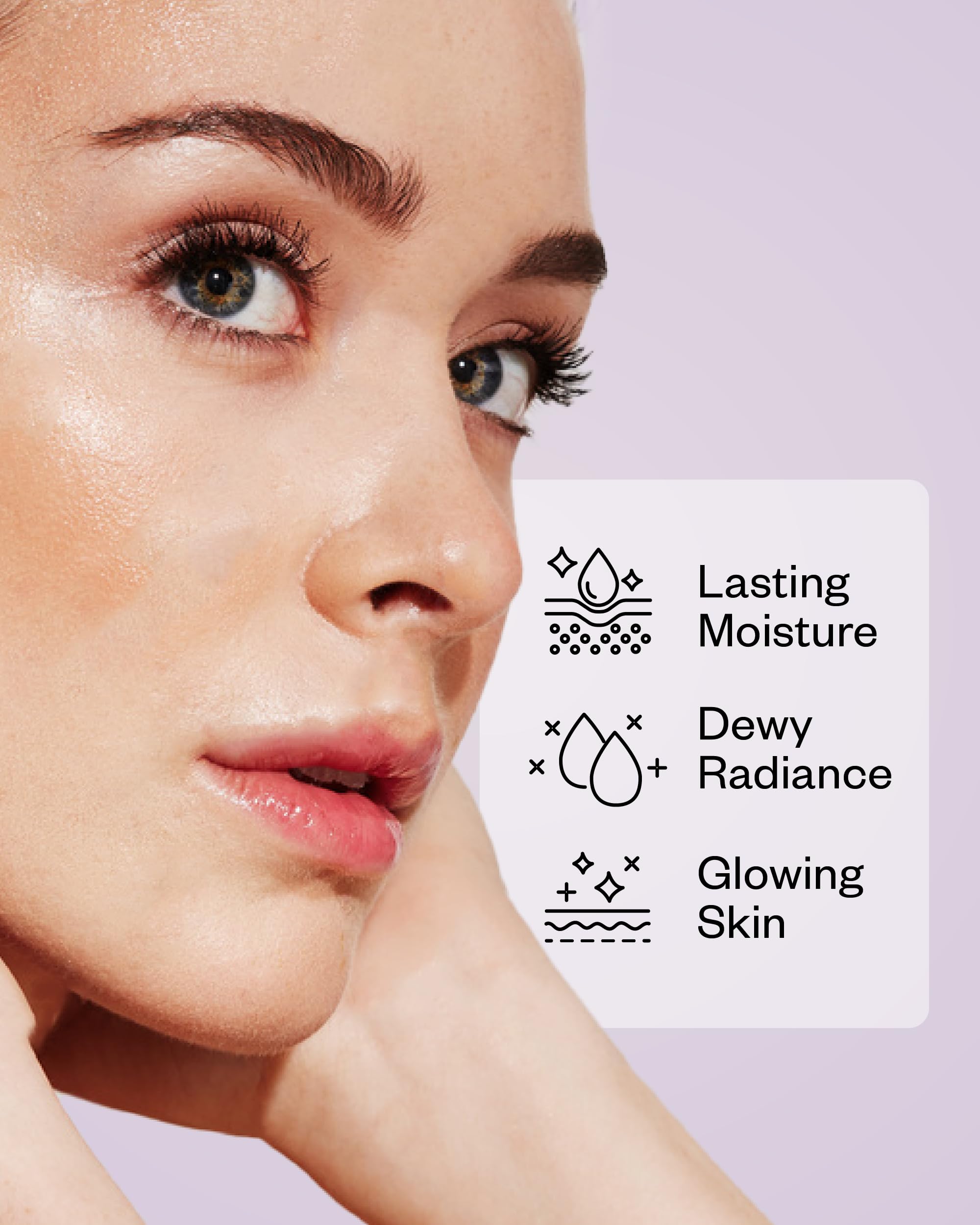 VDL Lumilayer hydration burst image emphasizing skin hydration