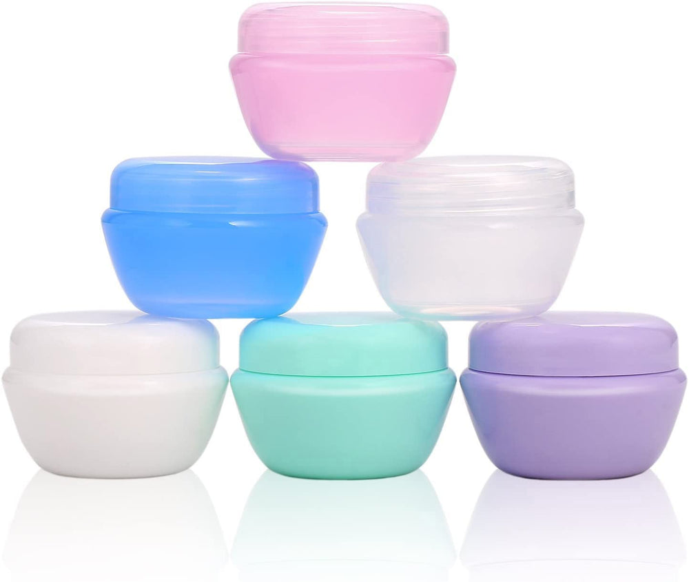 VEAIDE plastic travel containers 6pcs 20g close-up showing compact, leak-proof travel storage.