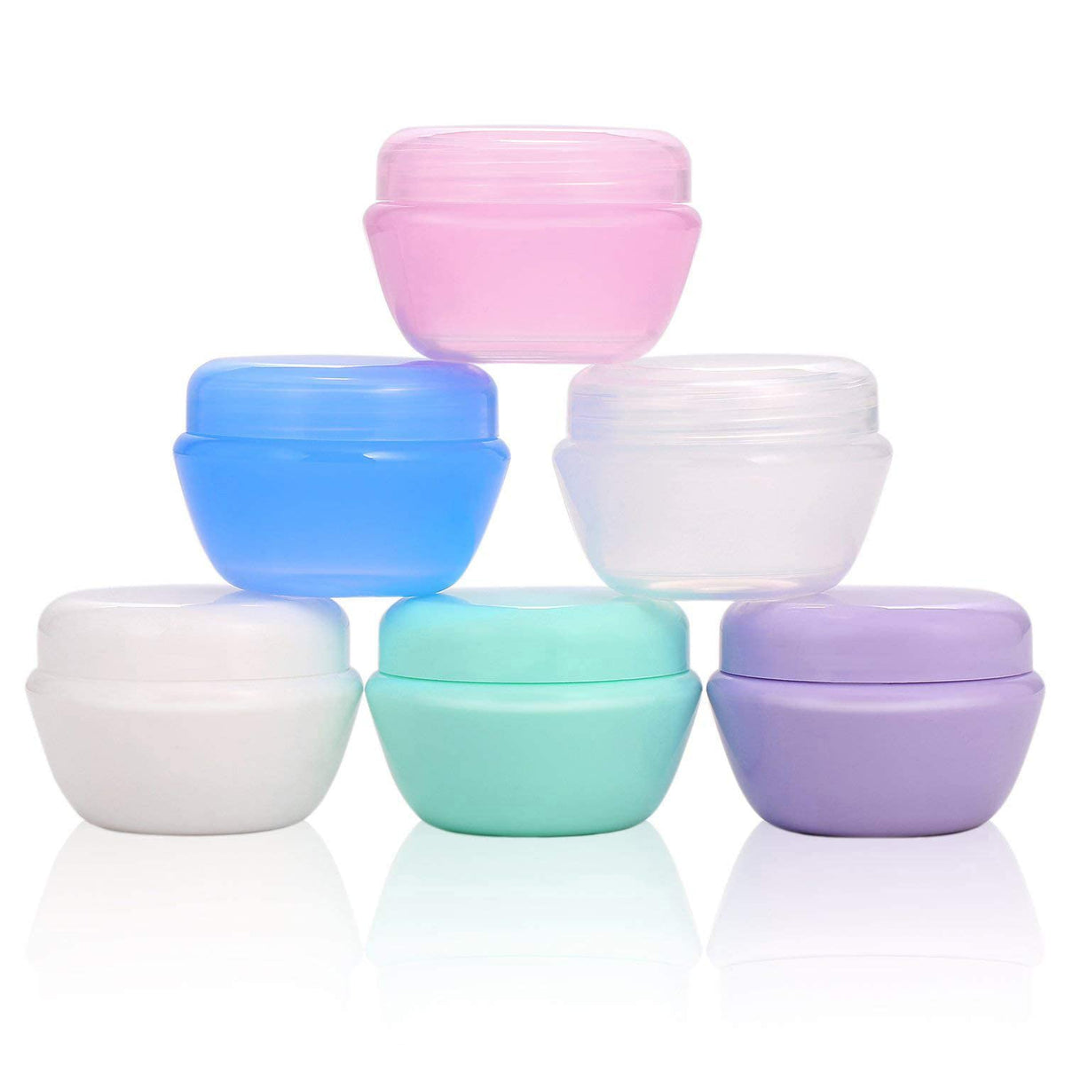VEAIDE 1oz clear jar for compact travel creams and lotions, fits TSA guidelines