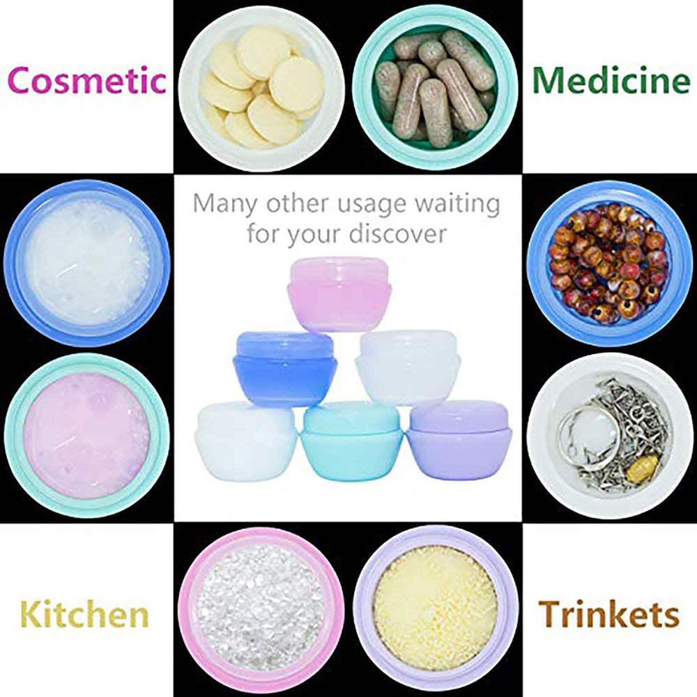 VEAIDE 1oz pink jar for color‑coded travel cosmetics and gels