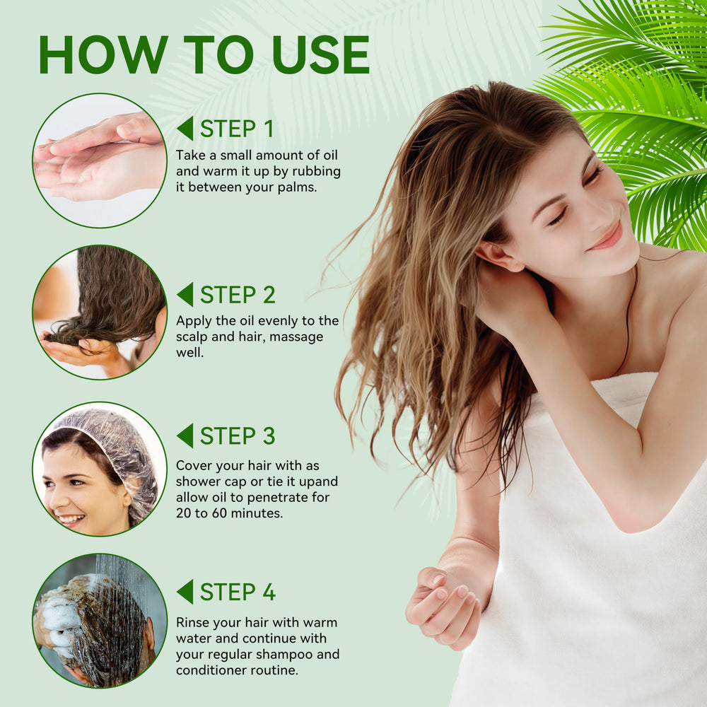 Veakoo Batana Oil on scalp image suggests nourishing treatment.