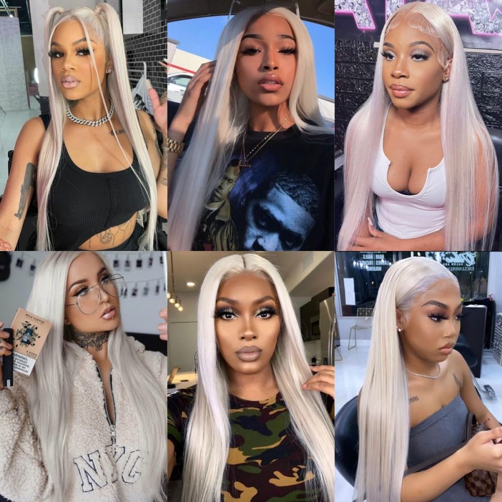Veally platinum blonde wig with pre-plucked hairline for ready-to-wear styling