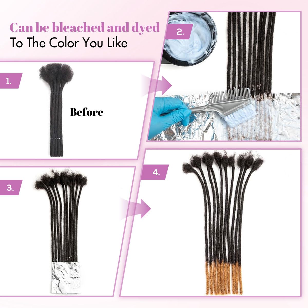 Vecago loc extensions swim-use scene emphasizes durability in water-friendly wear.