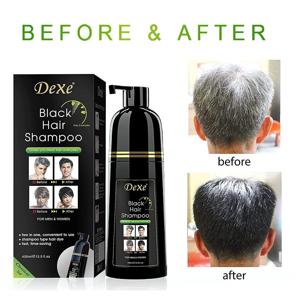 Vedora Instant Black Hair Shampoo foamy lather showing rich color development