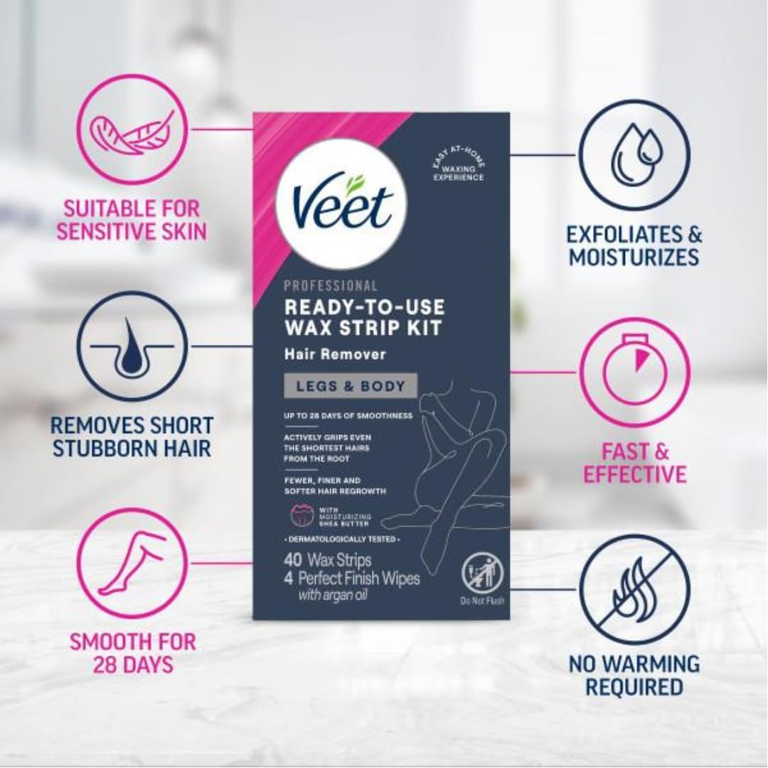 Veet Easy-GelWax technology close-up for even application.