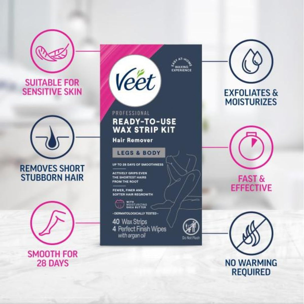 Veet Easy-GelWax technology close-up for even application.