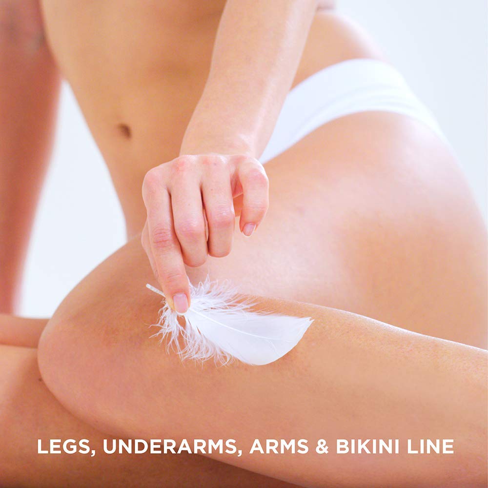 Veet Ready To Use Wax Strips close-up skin smoothing after waxing
