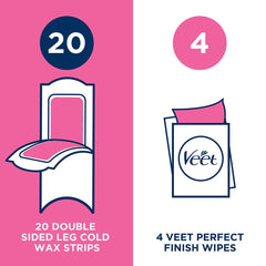 Veet Ready To Use Wax Strips underarm use highlights gentle, even removal