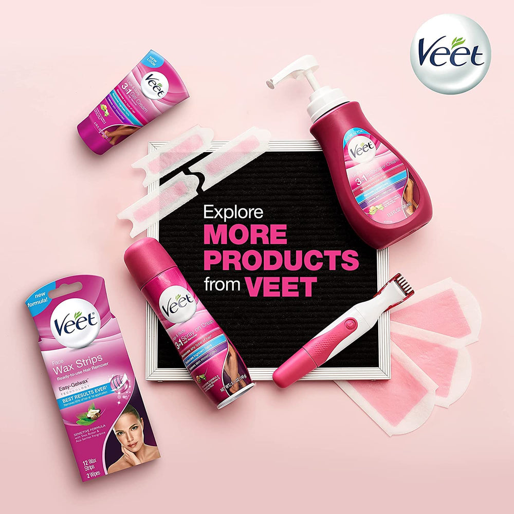 Veet salon-like wax strips deliver silky skin after use