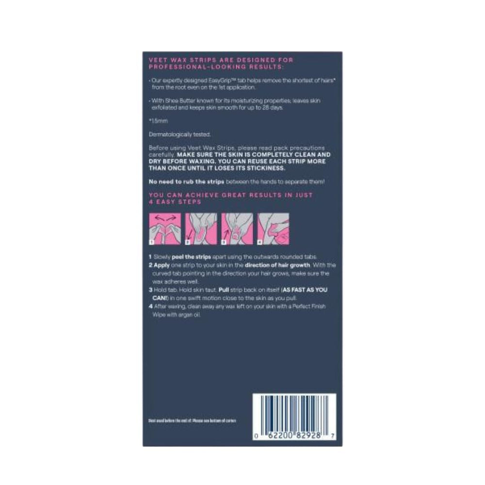 Veet smooth skin after waxing close-up highlight silky results.
