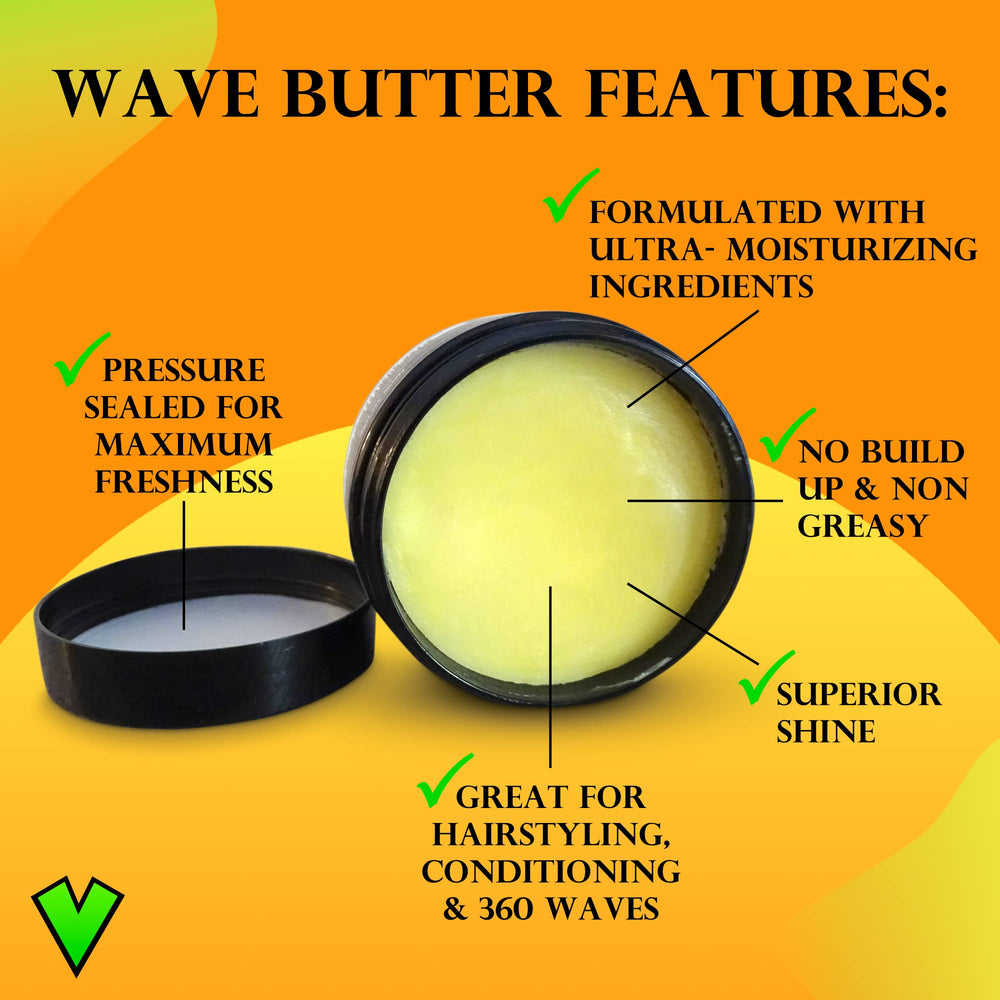 Veeta Wave Butter application in hands shows easy work-in for definition.