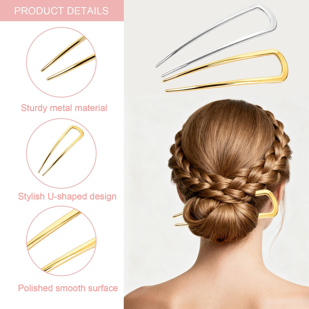 VEEVIIY tortoise-shell bun pin blends color for versatile wear.