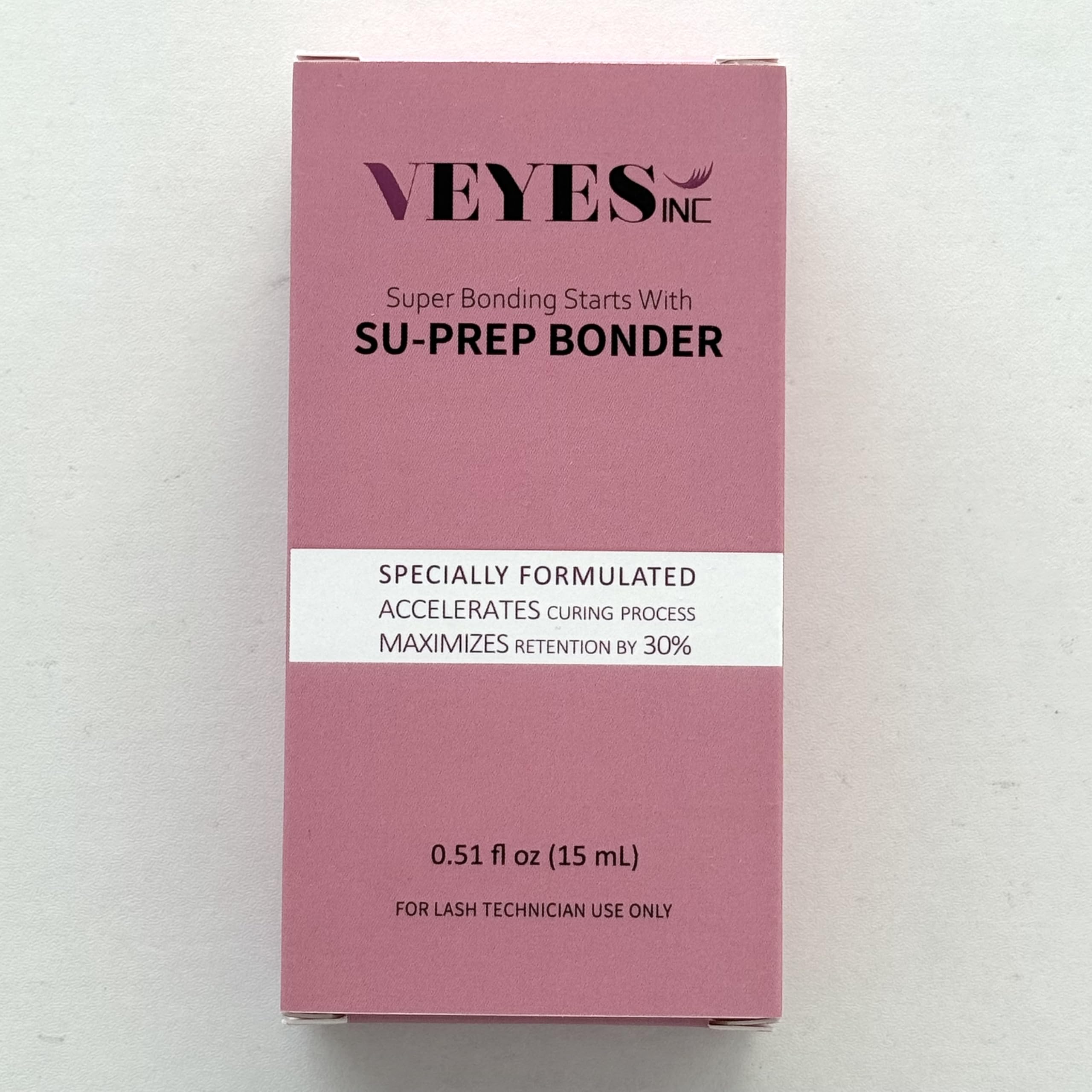 VEYES INC Super Lash Bonder client-cleanse-friendly setup suitable for easy post-application cleansing