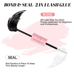 VEYESBEAUTY spiral brush application showcases easy DIY lashes