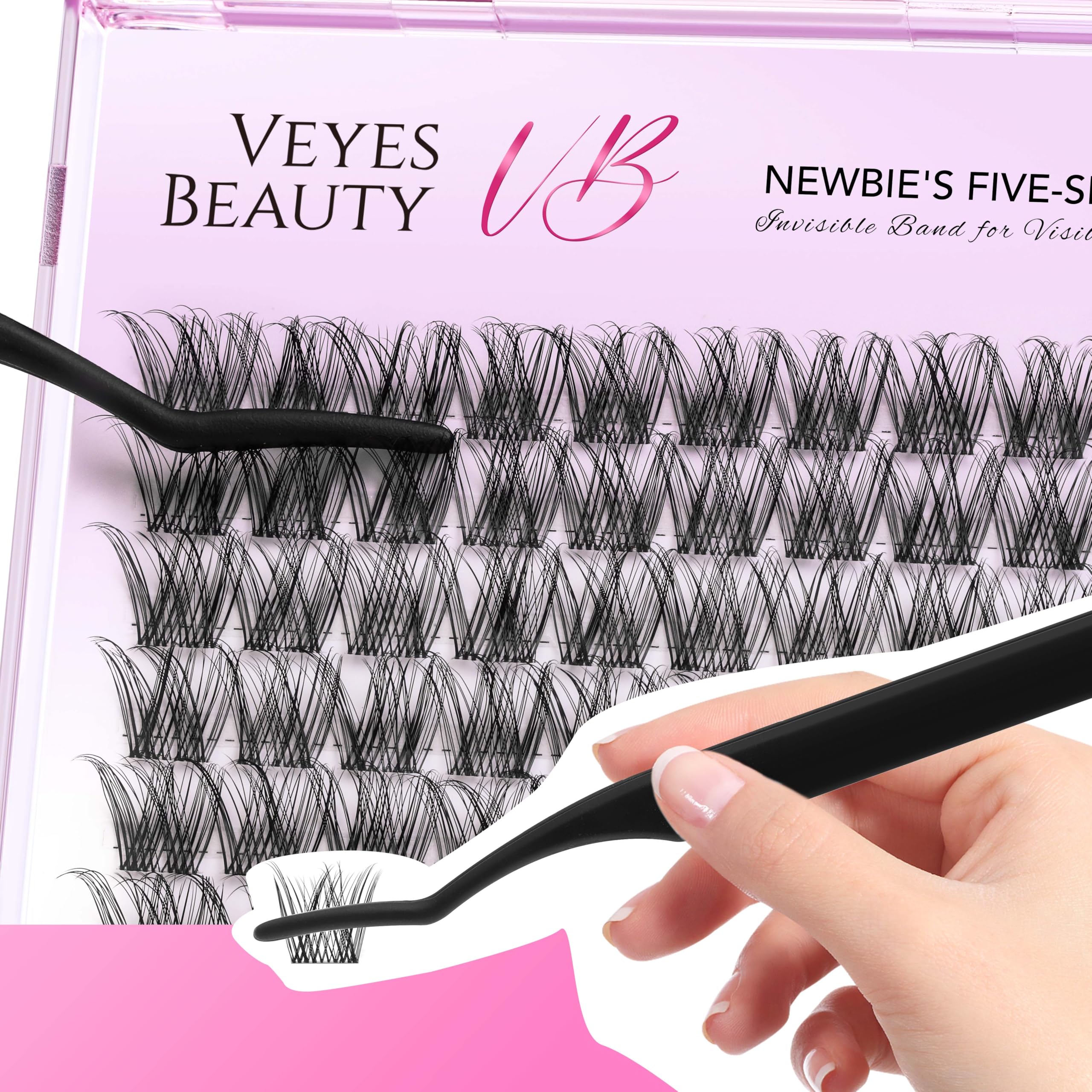 VEYESBEAUTY Lash sealer close-up showing waterproof wear