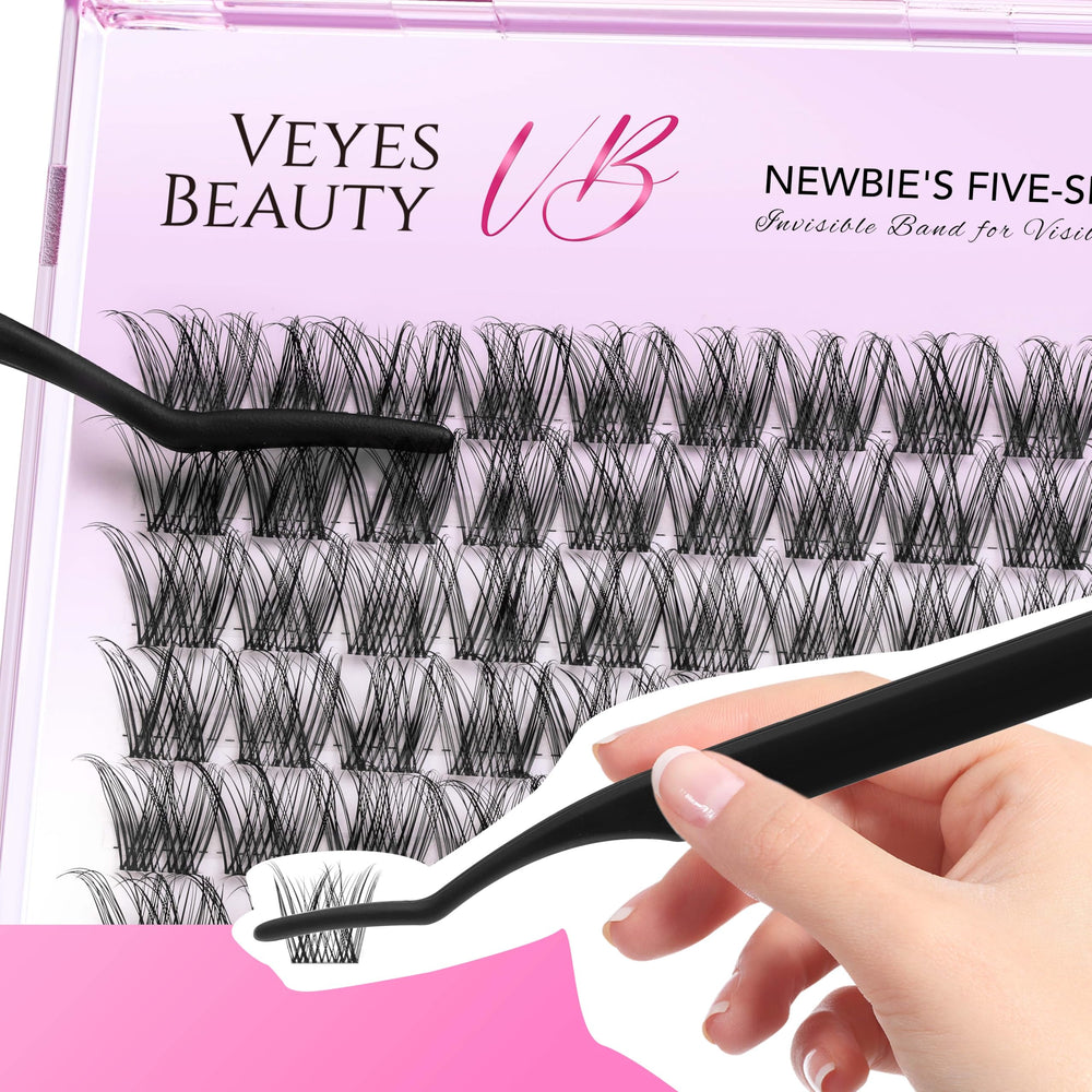 VEYESBEAUTY Lash sealer close-up showing waterproof wear