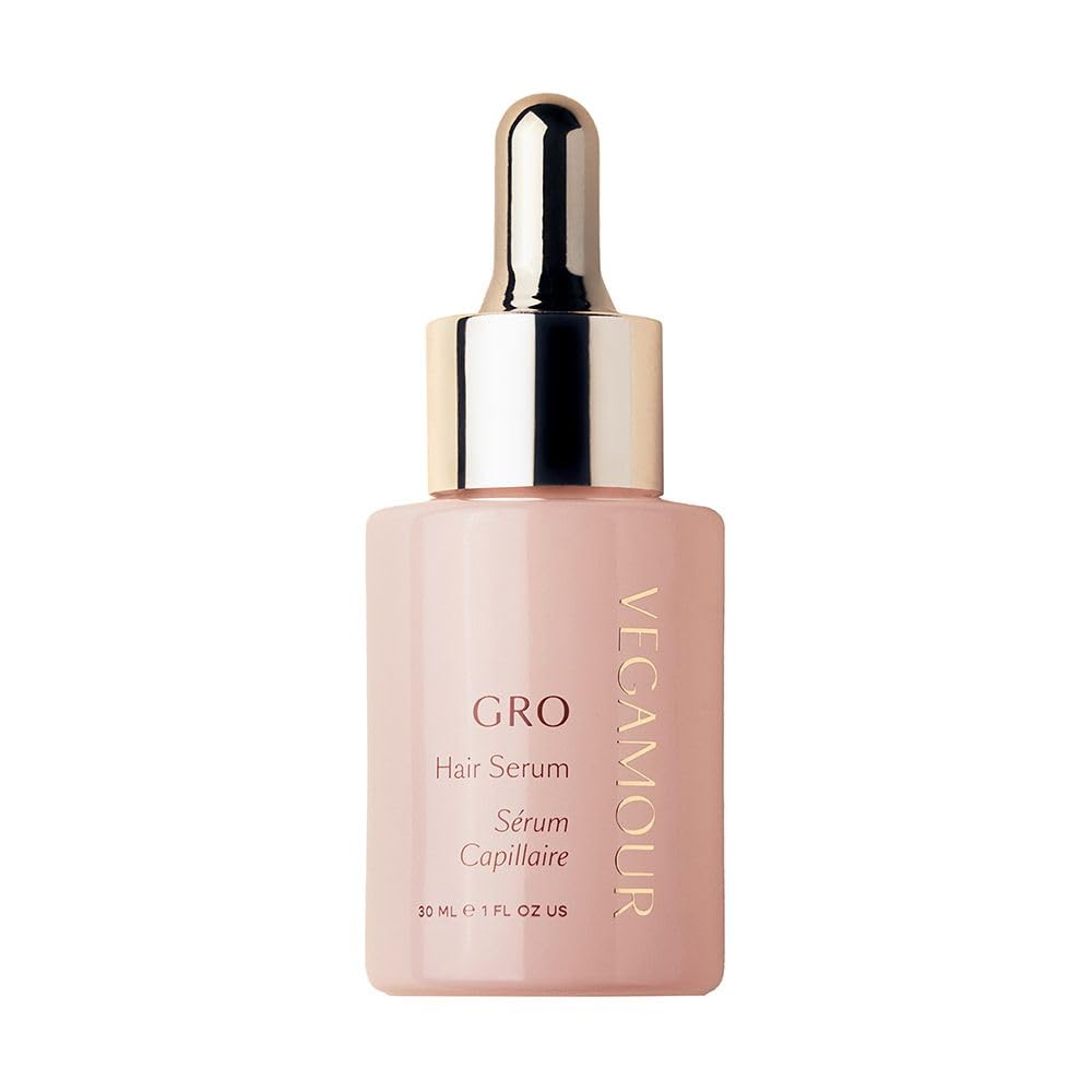 VEGAMOUR GRO Hair Serum bottle 1oz with non-oily daily-use formula.