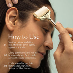 VEGAMOUR GRO+ twist-on head demonstrating easy hygienic replacement