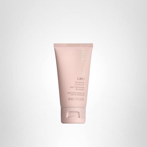 VEGAMOUR GRO Revitalizing Conditioner finished strands look style-ready after use.