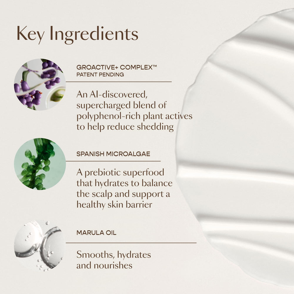 Color-safe conditioner bottle emphasized for safe color-treated hair.