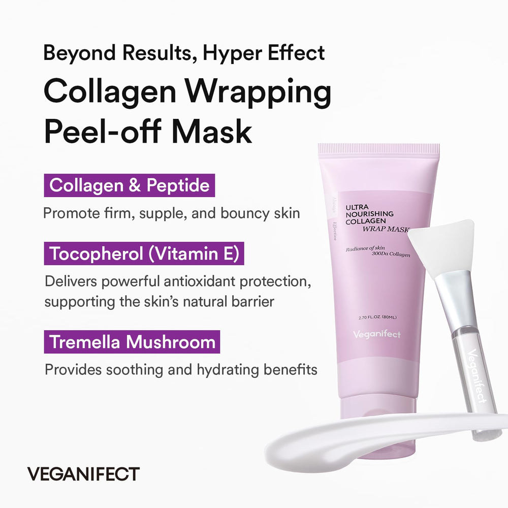 VEGANIFECT collagen-peptides-ingredients-closeup highlights firming feel and hydrating support.