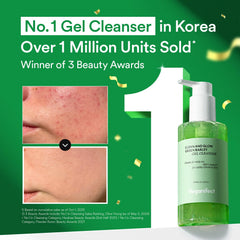 VEGANIFECT Hydrating Gel Cleanser bottle back lists ingredients and usage for informed care.