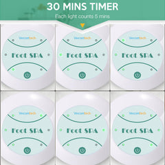 Veicomtech Ionic Detox Foot Bath liners ready for hygienic sessions.