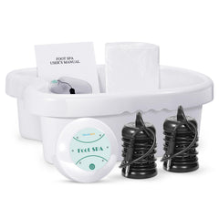 Veicomtech Ionic Foot Bath front view in green, ideal for at-home relaxation.
