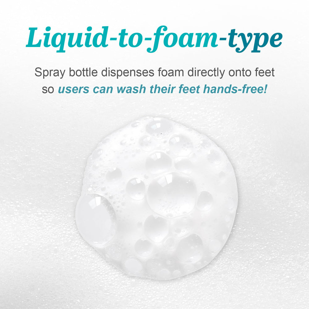VEILMENT Cotton Foot Shampoo foaming action provides easy, hands-free cleansing in shower