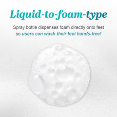 VEILMENT Cotton Foot Shampoo foaming action provides easy, hands-free cleansing in shower