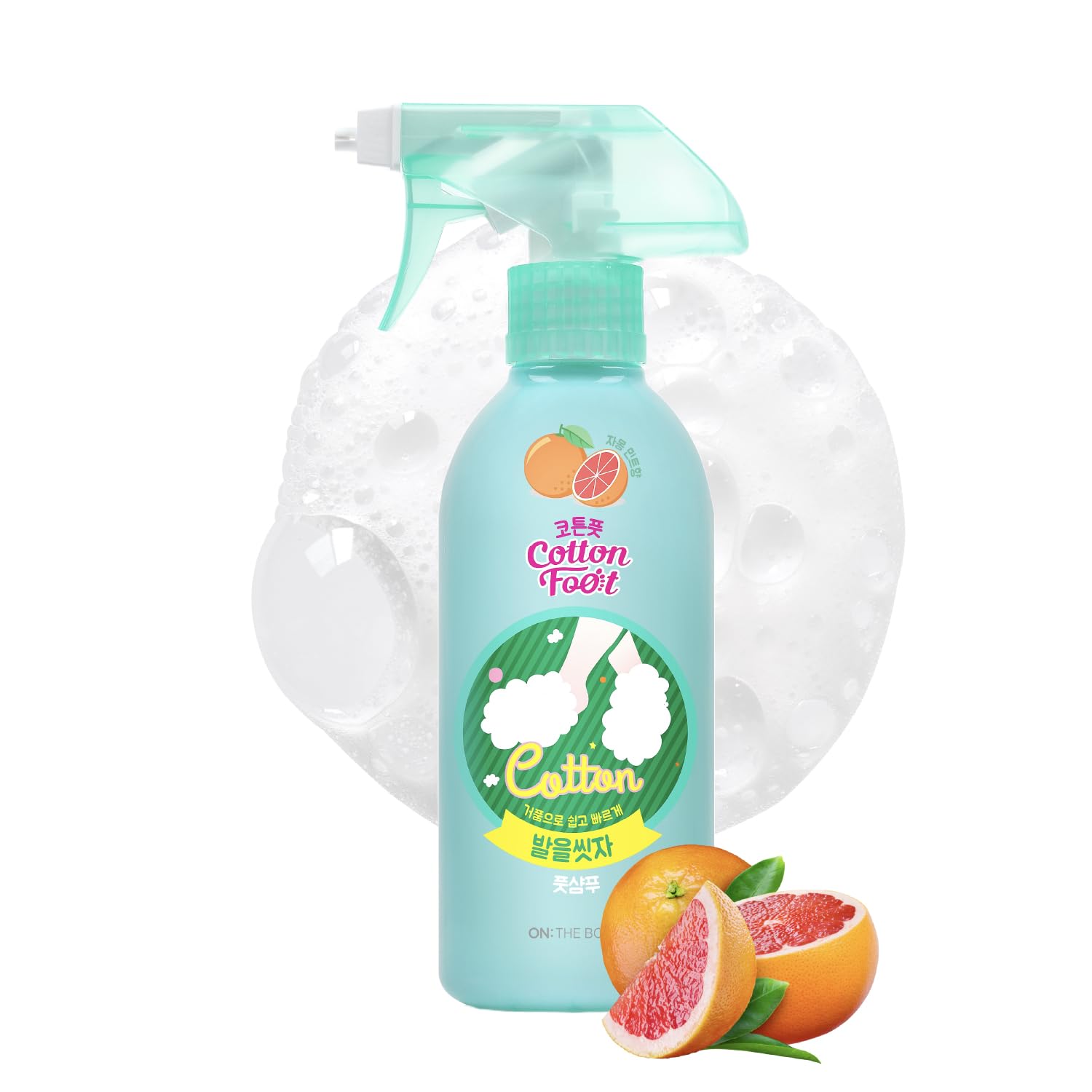 Veilment Cotton Foot Shampoo foaming lather in action for feet.