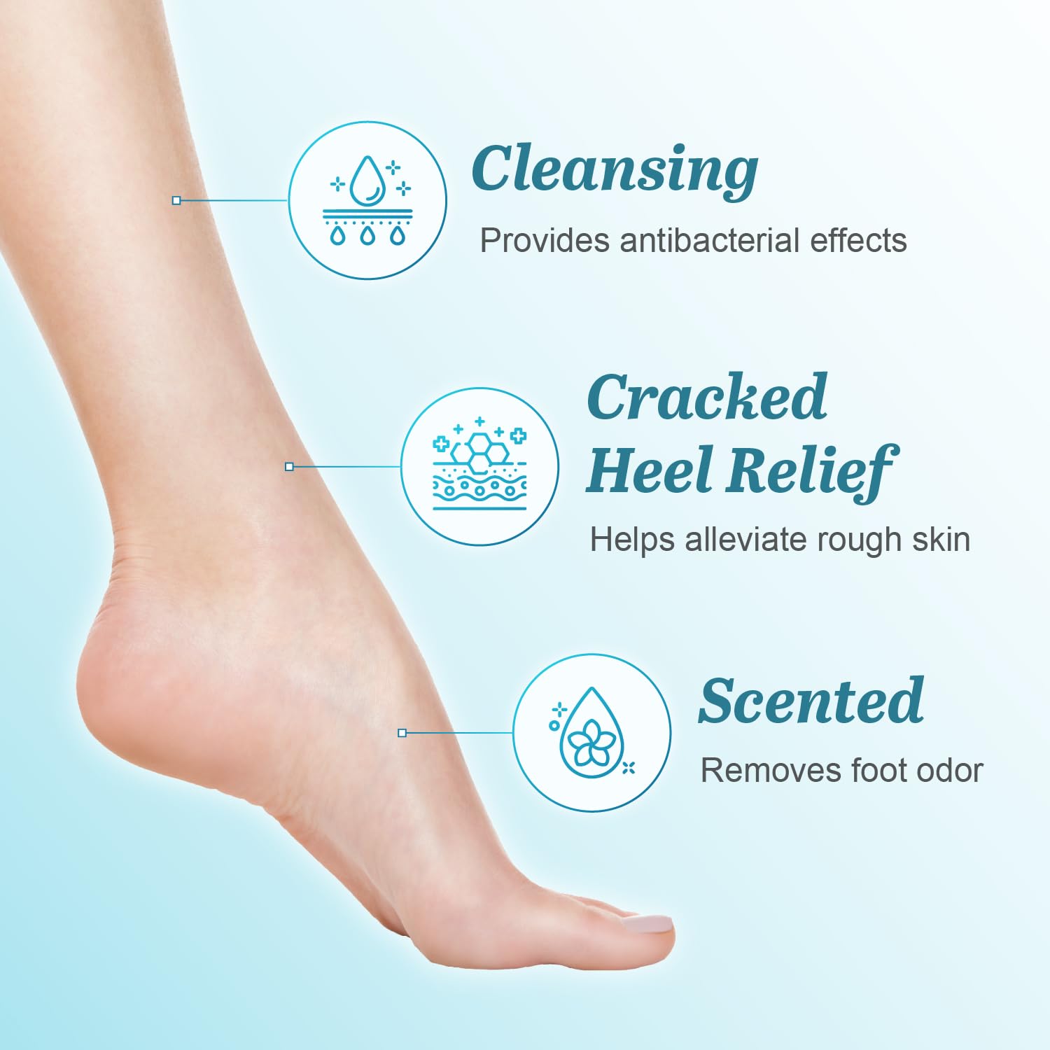 VEILMENT Cotton Foot Shampoo grapefruit mint scent inspires a fresh deodorizing foot care ritual
