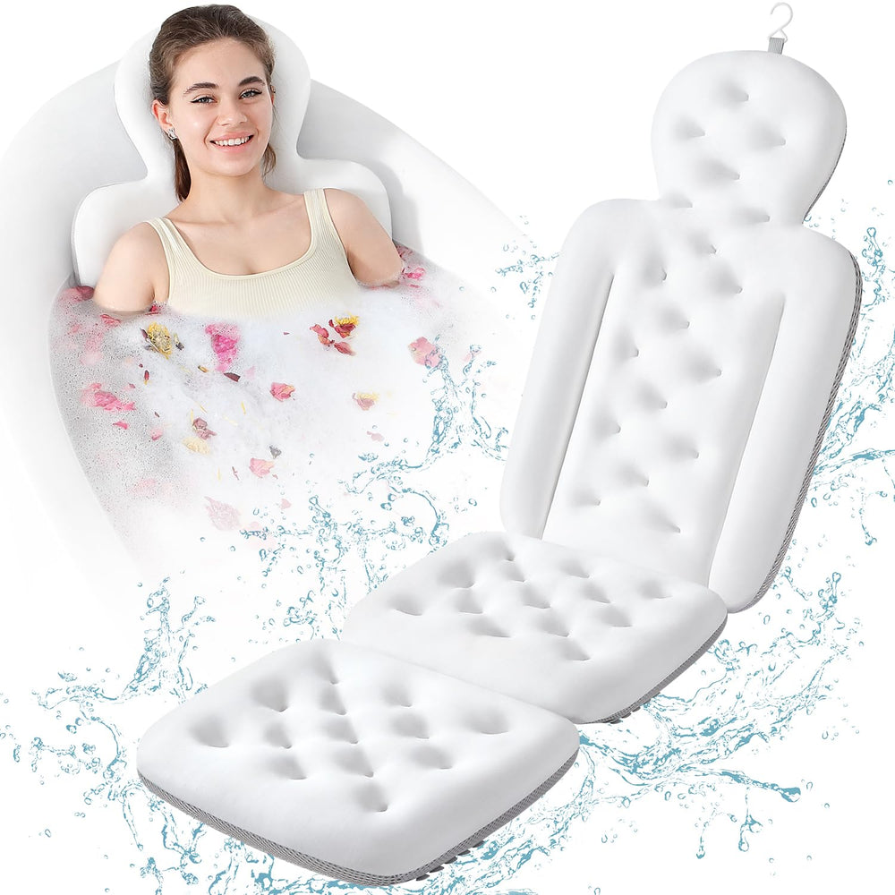 VEILS Luxury Bath Pillow full-body white cushion for a relaxing soak
