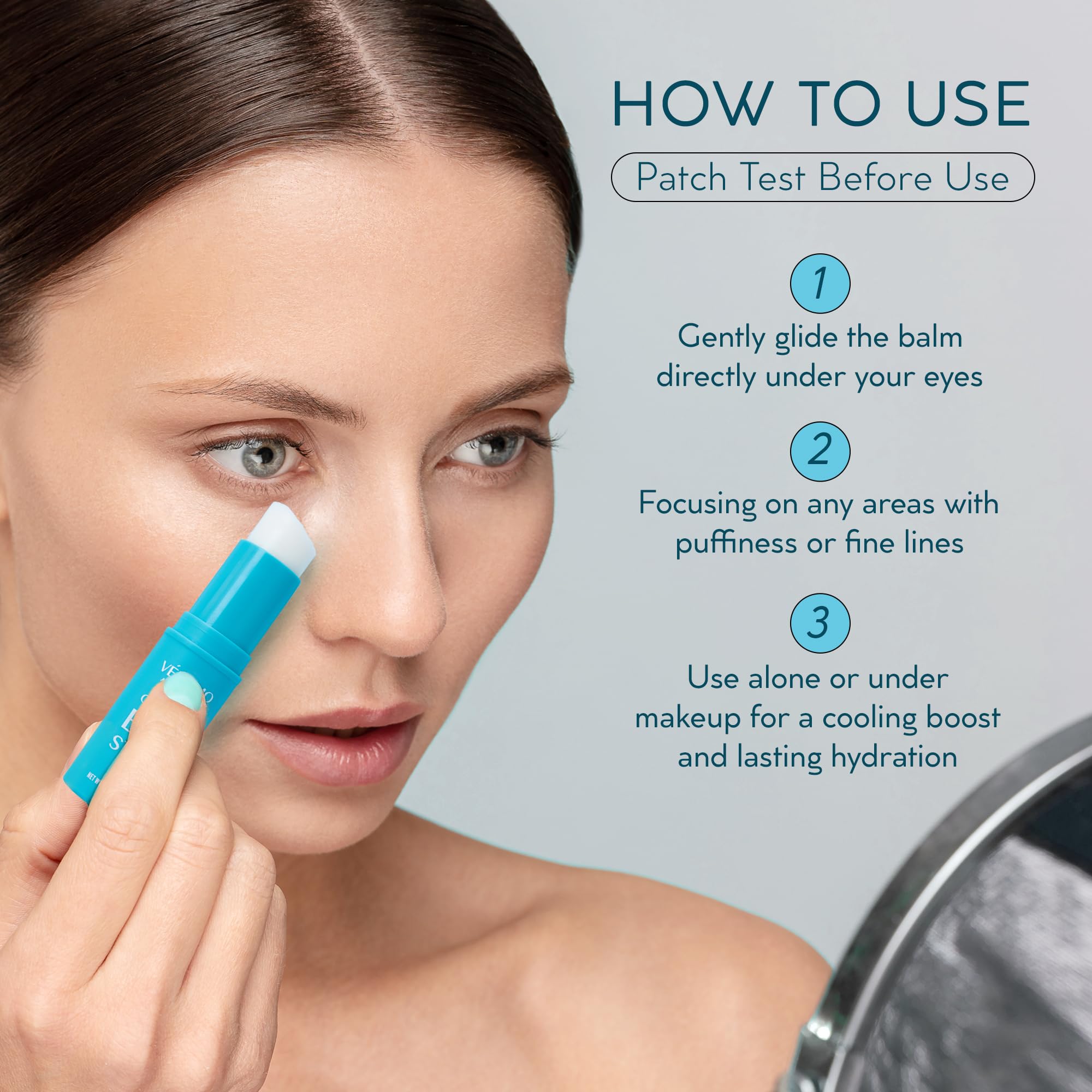 VELAMO ADVANCED brightening boost with blueberry extract.