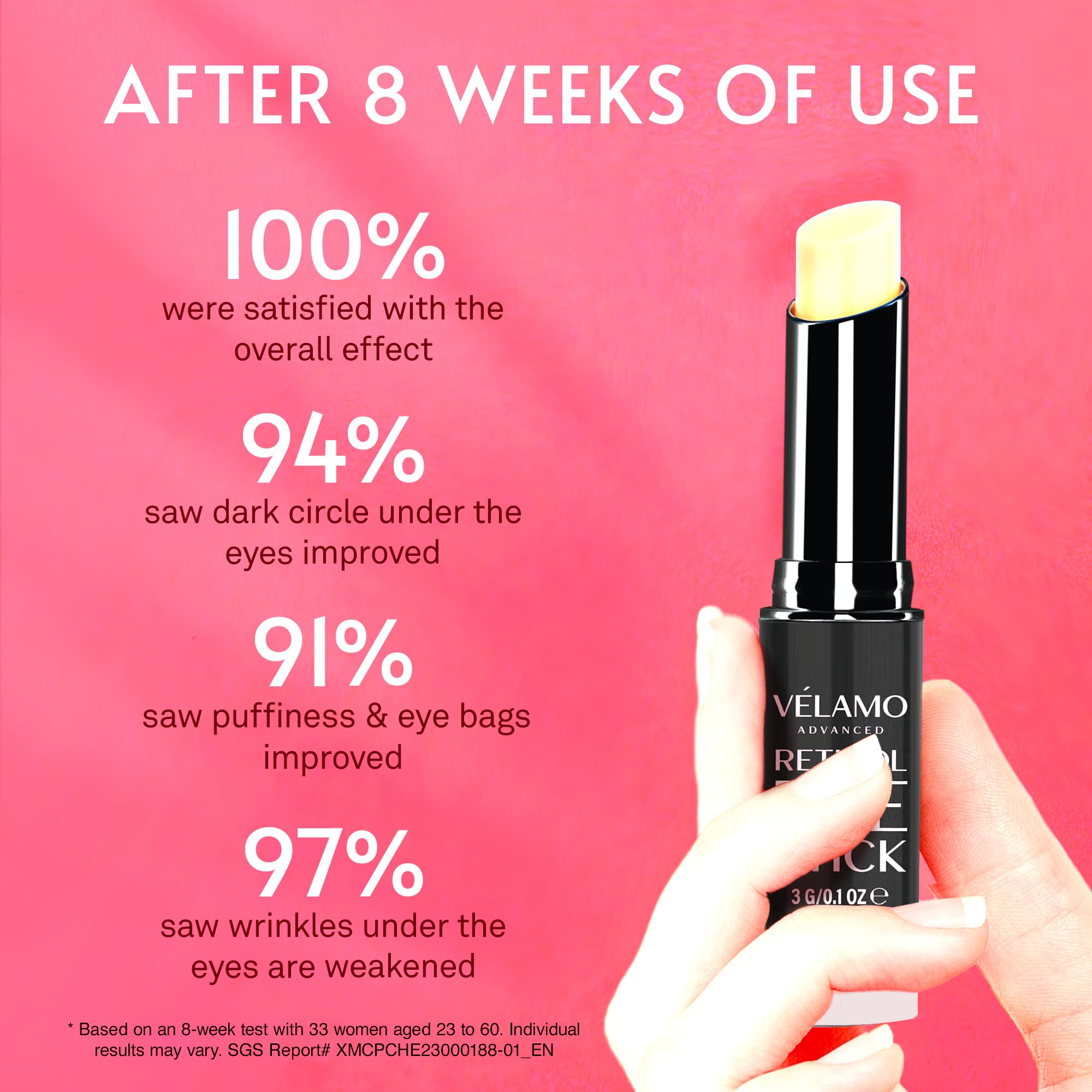 VELAMO ADVANCED Daily-use glide-on balm is easy to apply and travel-ready.