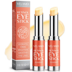 VELAMO ADVANCED Retinol Eye Stick packaging shows a convenient two-pack.