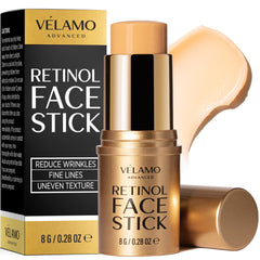 VELAMO ADVANCED retinol face stick packaging for on-the-go anti-aging care.